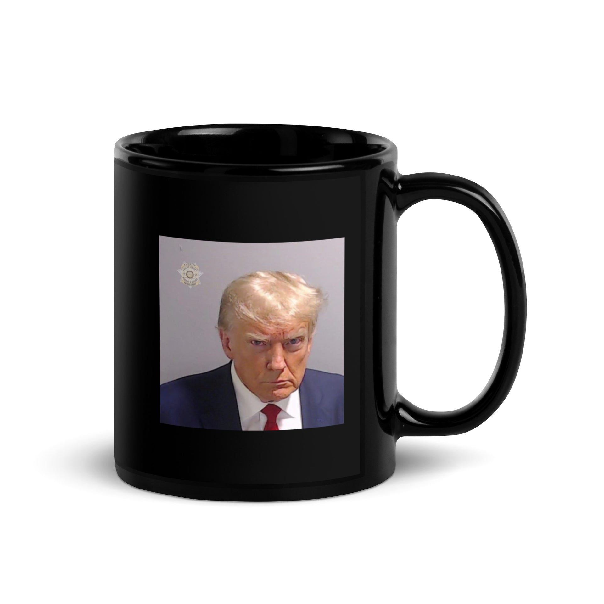 TRUMP Mugshot - Black Glossy Mug