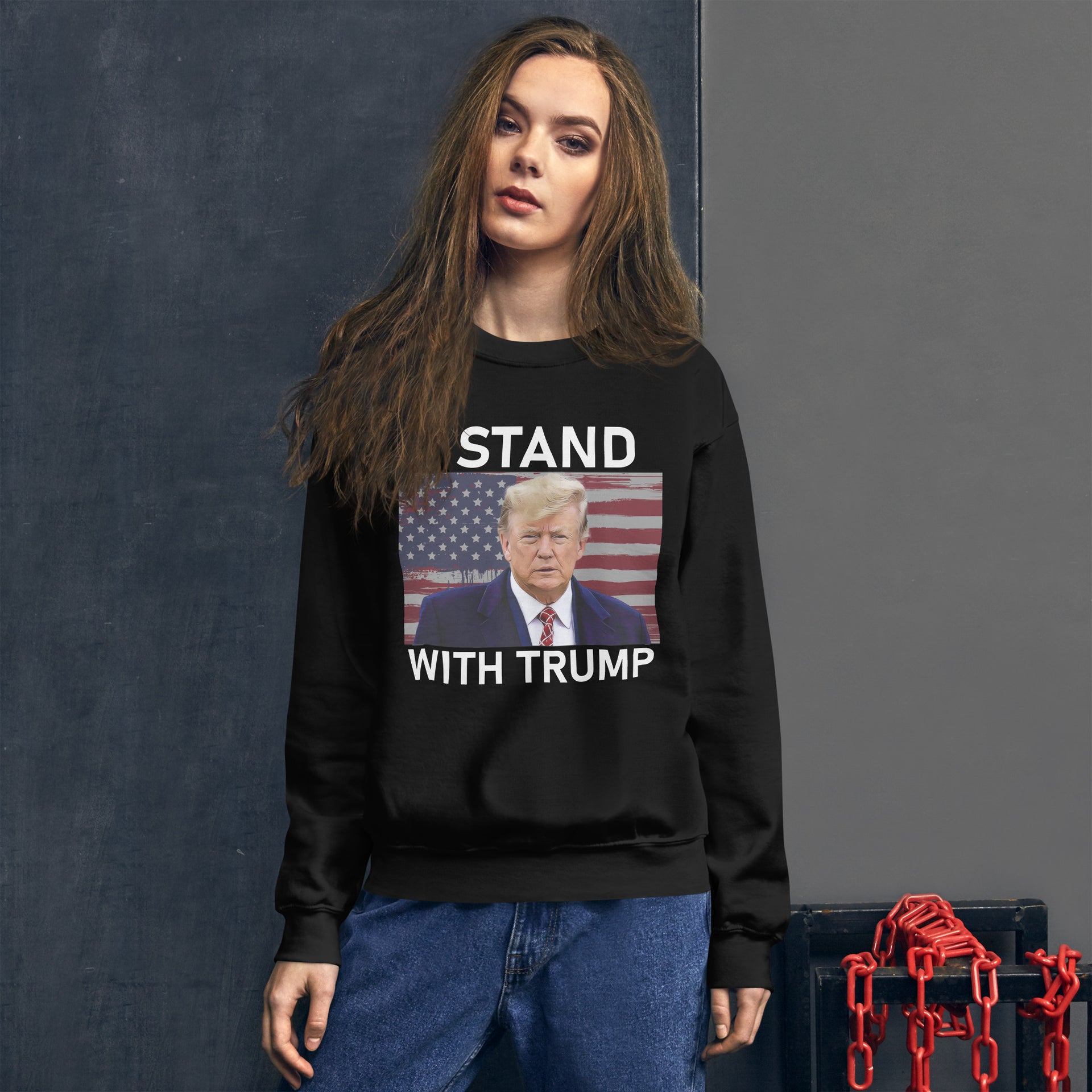 I Stand With TRUMP - Unisex Sweatshirt