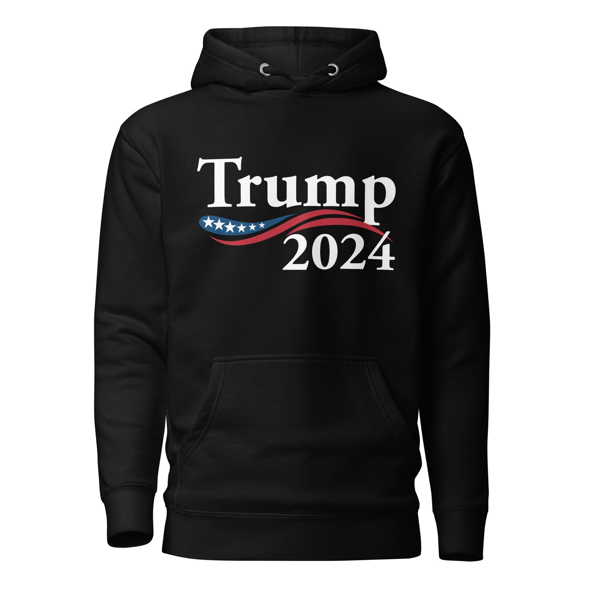 TRUMP 2024 w/ Flag - Premium Unisex Hoodie