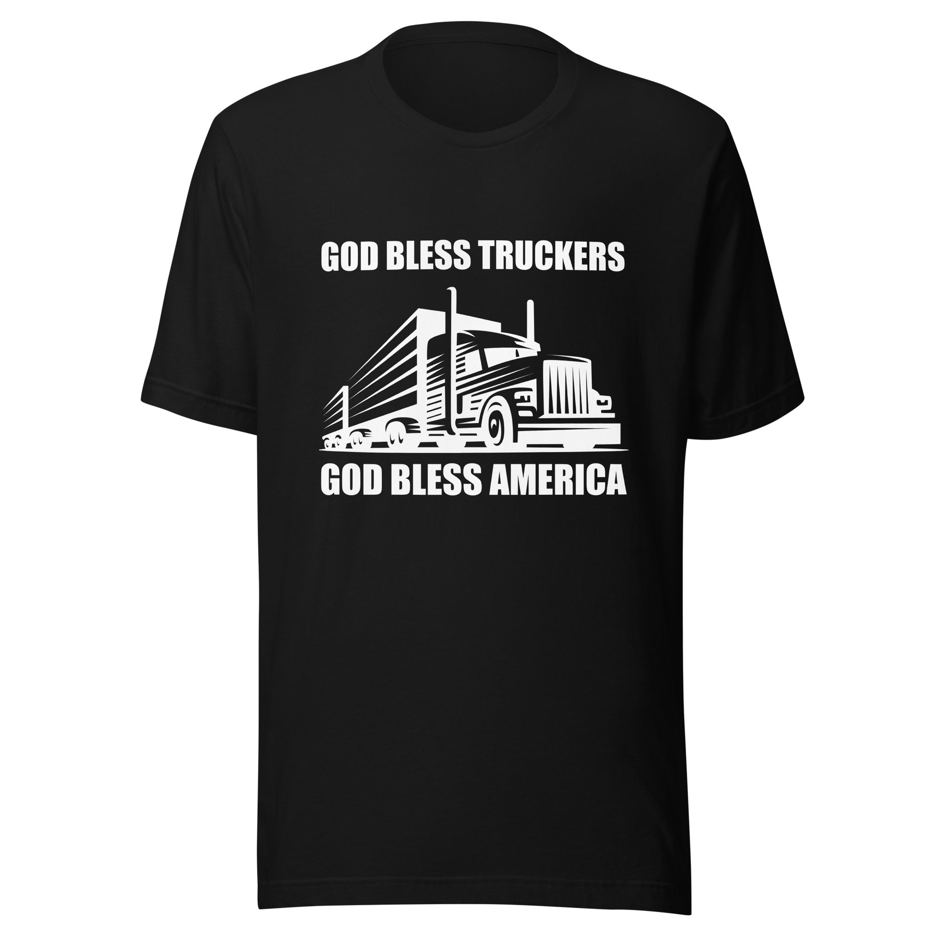 God Bless Truckers God Bless America Unisex t-shirt