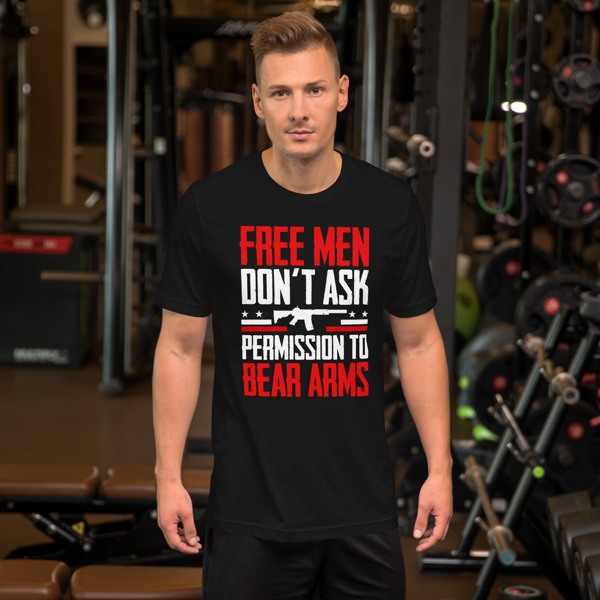 Free Men Don't Ask Permission to Bear Arms - Unisex t-shirt