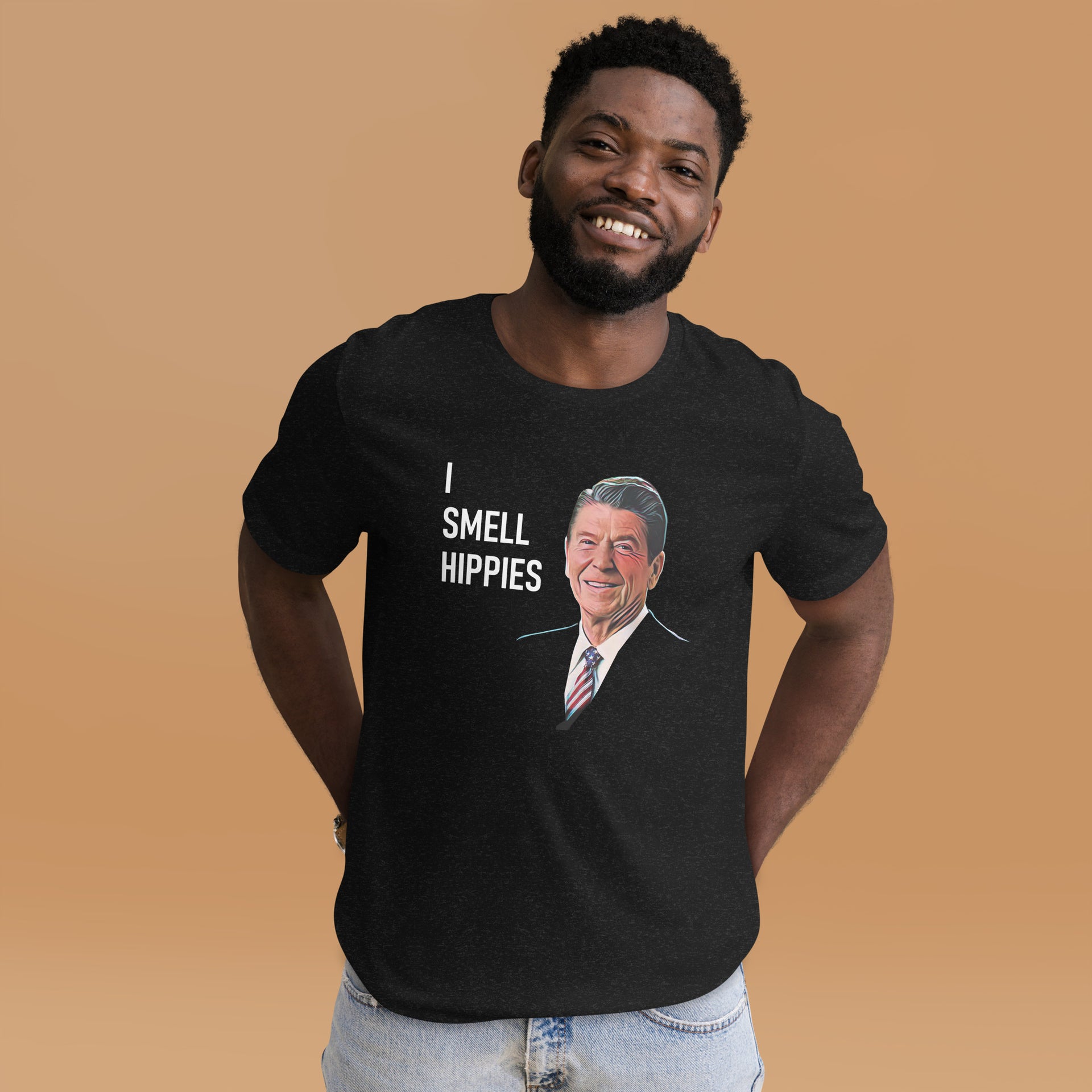 Ronald Reagan - I Smell Hippies Unisex t-shirt