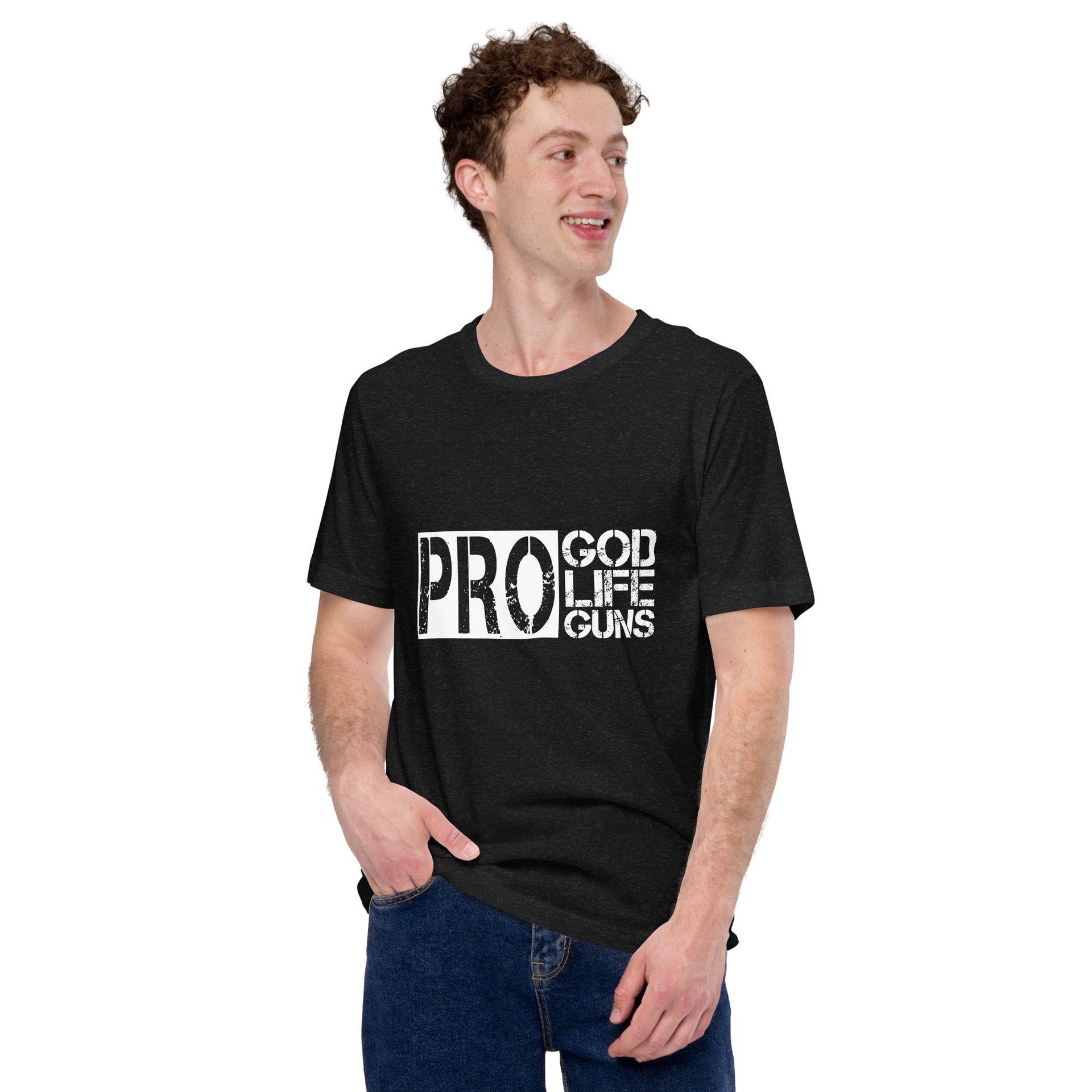 PRO GOD LIFE GUNS Unisex t-shirt