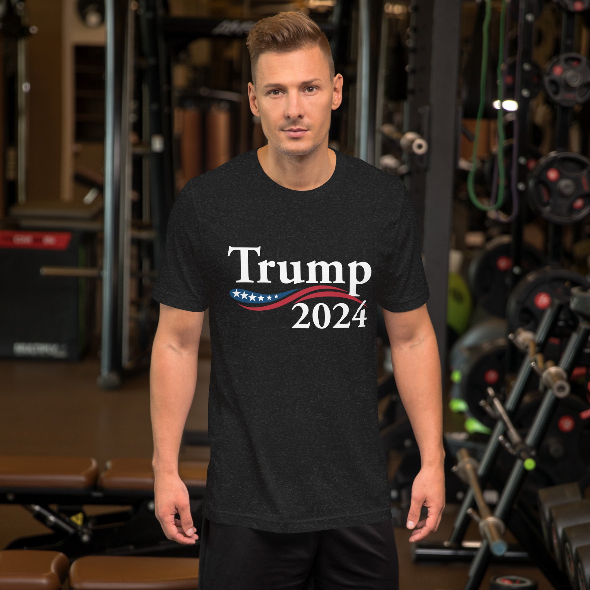 TRUMP 2024 w/ Flag - Unisex t-shirt