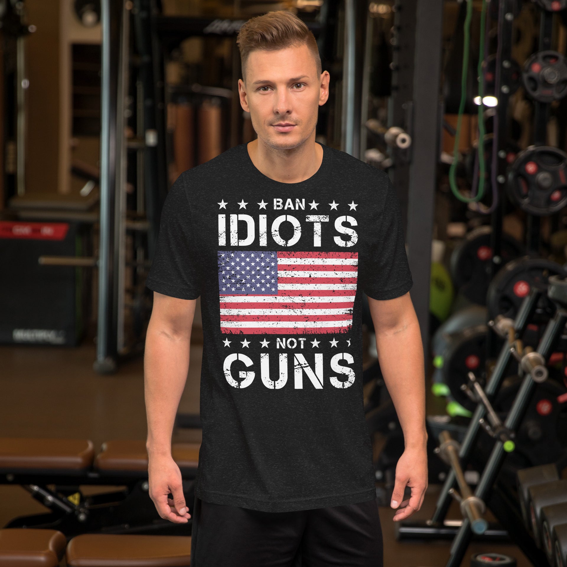 Ban Idiots Not Guns - Unisex t-shirt